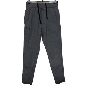 Under Armour Sweatpants Mens Large Gray 28x29 Coldgear Rival Fleece Fitted Pants